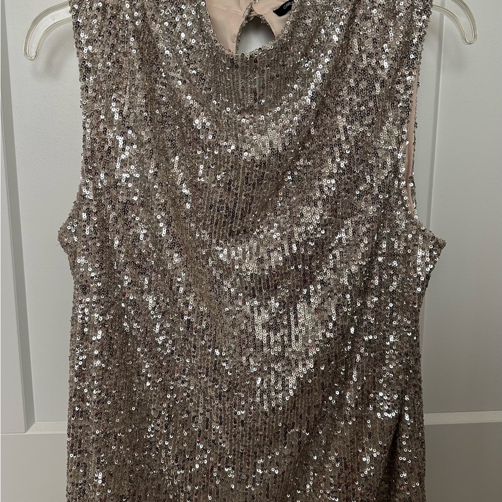 Cable & Gauge Sparkling Sequin Top